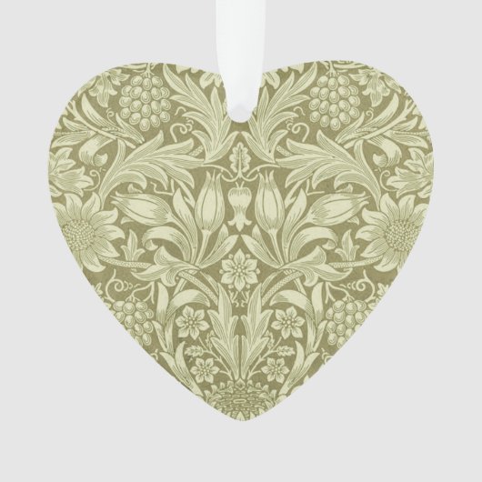 Tournesol William Morris Vintage Olive Damask (devant)