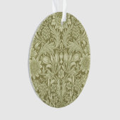 Tournesol William Morris Vintage Olive Damask (devant)