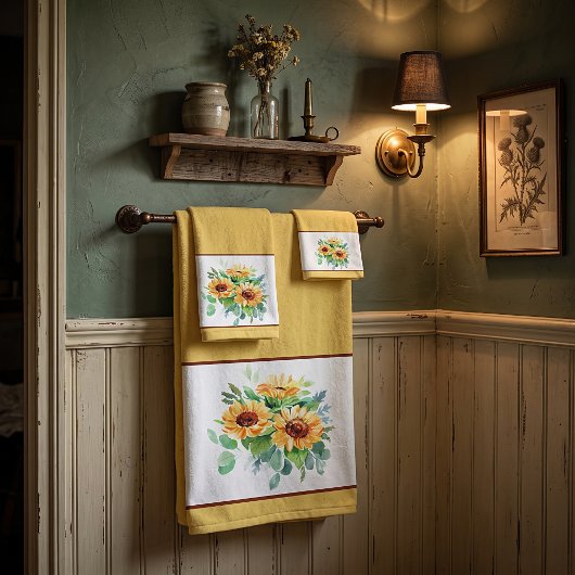 Tournesols à l'aquarelle