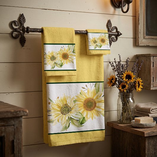 Tournesols aquarelle douce