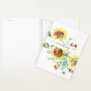 Tournesols aquarelle personnalisés