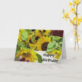 Tournesols attendant la carte vierge (Fleur jaune)