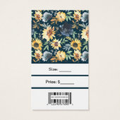 Tournesols avec étiquettes de prix à code-barres (Dos)