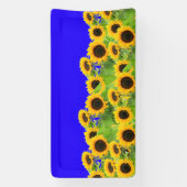 Tournesols Bannières Ukraine Drapeaux couleurs sou (Verticale)