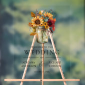 Tournesols Bourguignons Pot Mason Mariage de Bienv (Neutre)