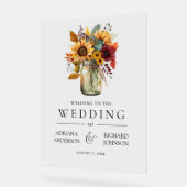 Tournesols Bourguignons Pot Mason Mariage de Bienv (Angle)