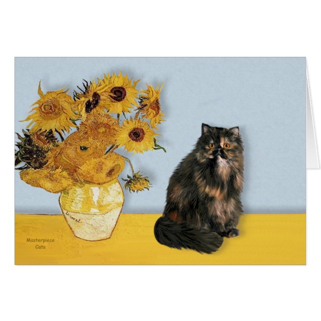Tournesols - Chat Persan Calico (Devant horizontal)