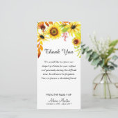 Tournesols commémoratifs d'aquarelle de Merci de (Debout devant)