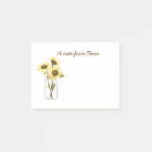 Tournesols Dans Un Mason Jar Post-It Notes (Devant)