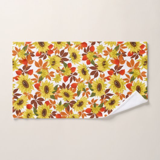 Tournesols d'automne (Serviette à main)