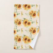 Tournesols de jardin de campagne (Serviette à main)