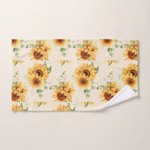 Tournesols de jardin de campagne (Serviette à main)