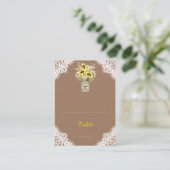 Tournesols Dentelle Jar Russe Mariage Cartes de pl (Debout devant)
