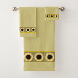 Tournesols élégants et stylés sur fond beige