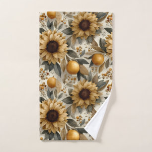 Tournesols et agrumes rustiques d'automne