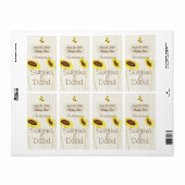 Tournesols Et Grandes Mariages Étiquette À Vins (Feuille entière)