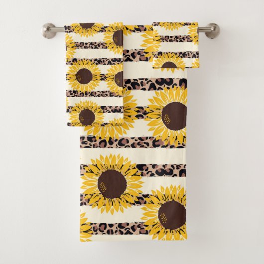 Tournesols et Imprimé Guépard Rayures (En situation)