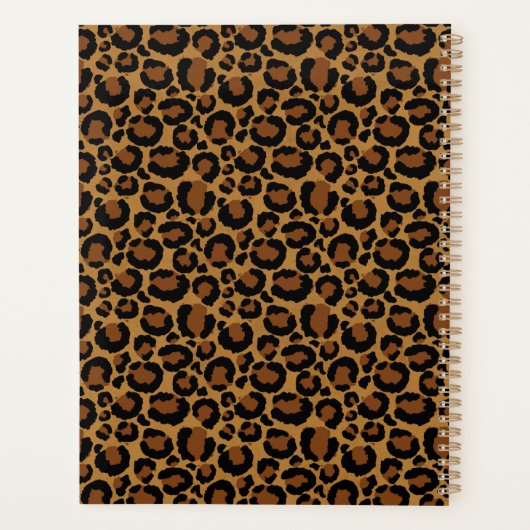 Tournesols et léopards personnalisés (Dos)