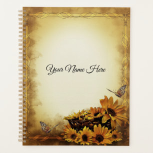 Tournesols et papillons