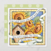 Tournesols - invitation (Devant / Derrière)