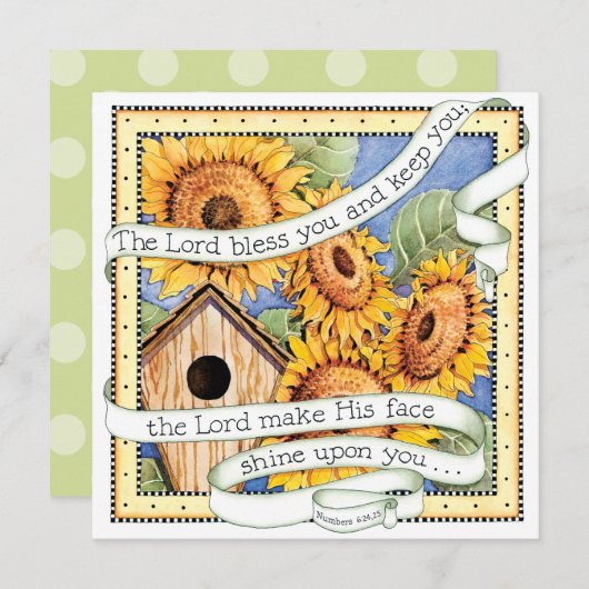 Tournesols - invitation (Devant / Derrière)