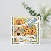 Tournesols - invitation (Debout devant)