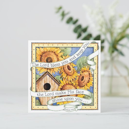 Tournesols - invitation (Debout devant)