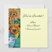 TOURNESOLS, INVITATION POUR UNE SOIREE D'ETE TURQU (Dos)