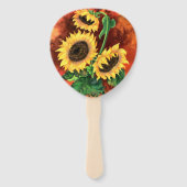 Tournesols Jaunes Éventails à Main (Devant)