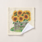 Tournesols jaunes géants (Gant de toilette)