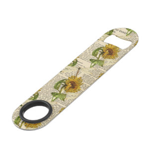 Tournesols Libellules Ancien Journal Style Campagn