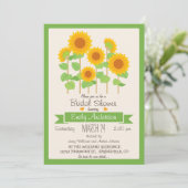 Tournesols mignons; Invitation à la douche nuptial (Debout devant)