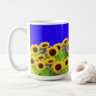 Tournesols Mugs café drapeau ukrainien Couleurs
