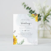 Tournesols Olive Feuille Russe Mariage Turquoise (Debout devant)