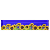 Tournesols Plaque de bureau ukrainienne Drapeau co (Devant)