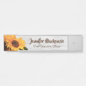 Tournesols Porte pendante joyeuse Plaque de nom de (Devant)