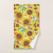 Tournesols romantiques (Serviette à main)