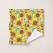 Tournesols romantiques (Gant de toilette)