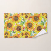 Tournesols romantiques (Serviette à main)
