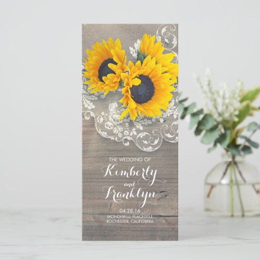 Tournesols Rustique Dentelle de bois Programmes de (Debout devant)