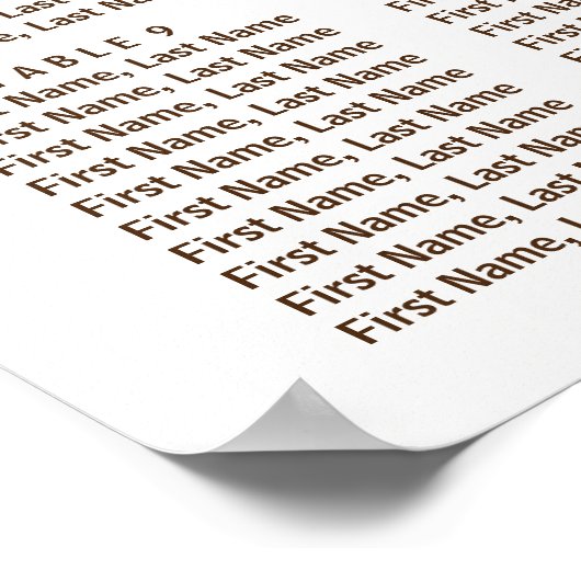 Tournesols rustiques 12 Tables Tableau Mariage (Coin)