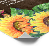 Tournesols rustiques 14 Tables Mariage Tableau de  (Coin)