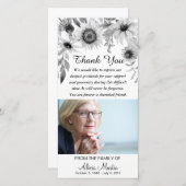 Tournesols rustiques commémoratifs de Merci de (Devant / Derrière)