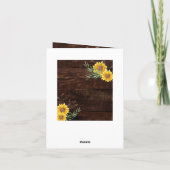 Tournesols rustiques Feuille d'olive (Dos)
