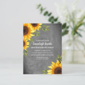 Tournesols Rustiques Invitation de Chauffage Maiso (Debout devant)