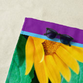 Tournesols somnolents de coccinelle de serviette (En situation)