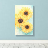 Tournesols sur toile (Insitu (Plancher de Bois))
