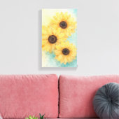 Tournesols sur toile (Insitu(Salon))