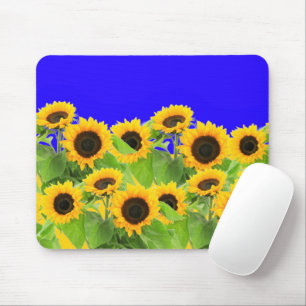 Tournesols Tapis de souris Couleurs du drapeau de