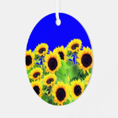 Tournesols Ukraine Drapeau Couleurs Ornement de No (Avant gauche)